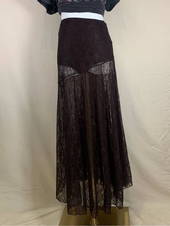 Ronny Kobo Collection Dresses & Skirts - Ronny Kobo Chase Lace Maxi Skirt Espresso Brown Small